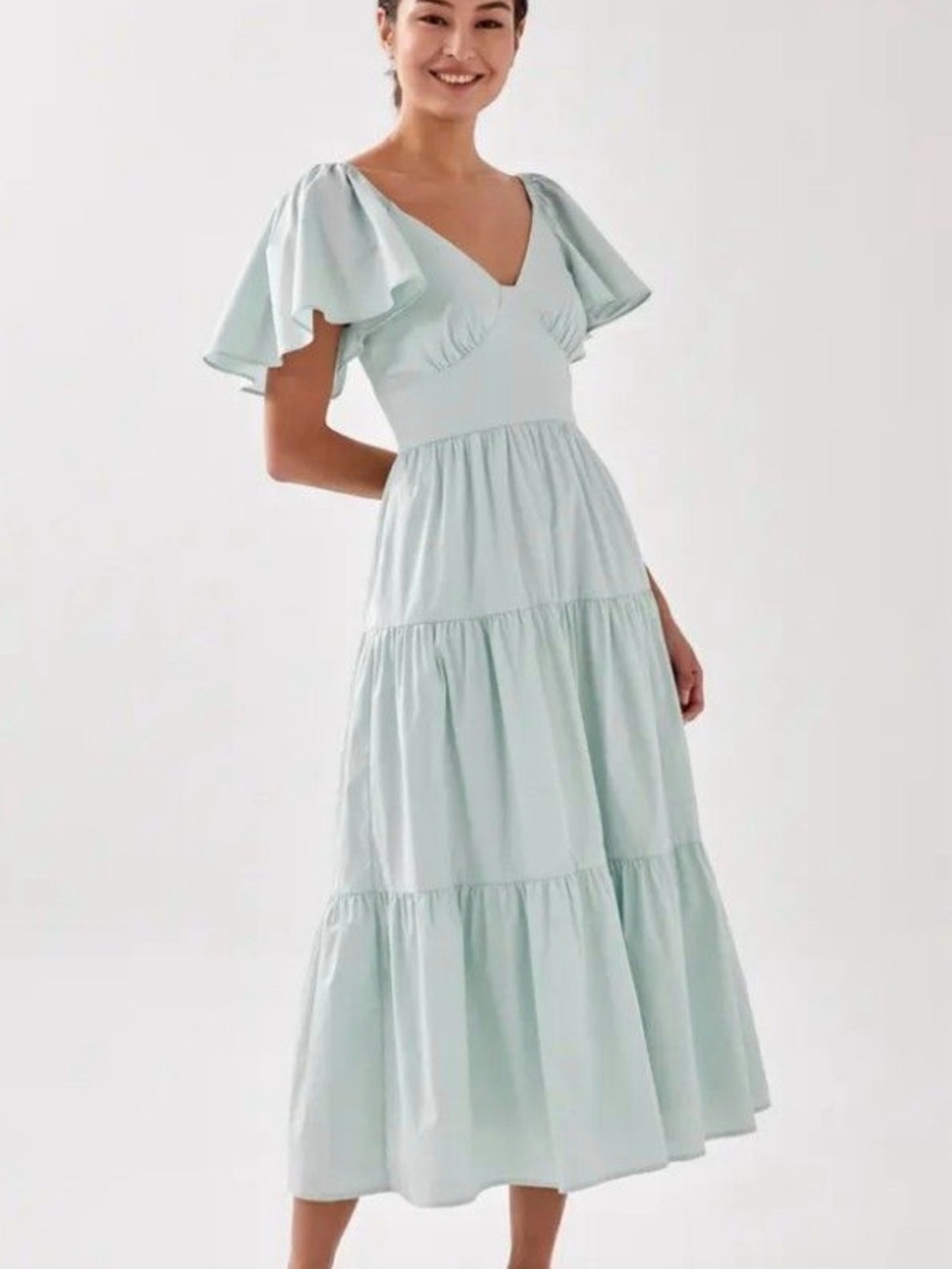 Love Bonito Jayke Ruffle Tiered Midaxi Dress